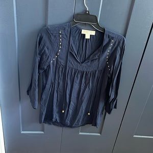Michael Kors Dark Navy Blue Top